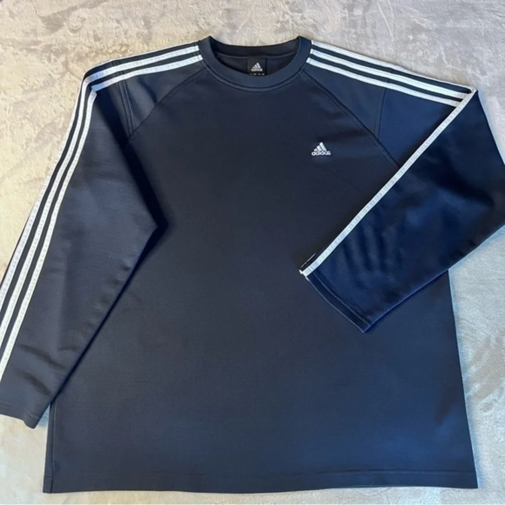 Adidas men’s navy blue and white shirt size XL